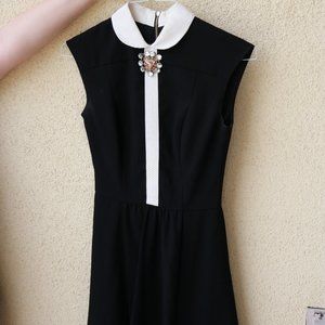 Ted Baker Black & White Embellished Dress